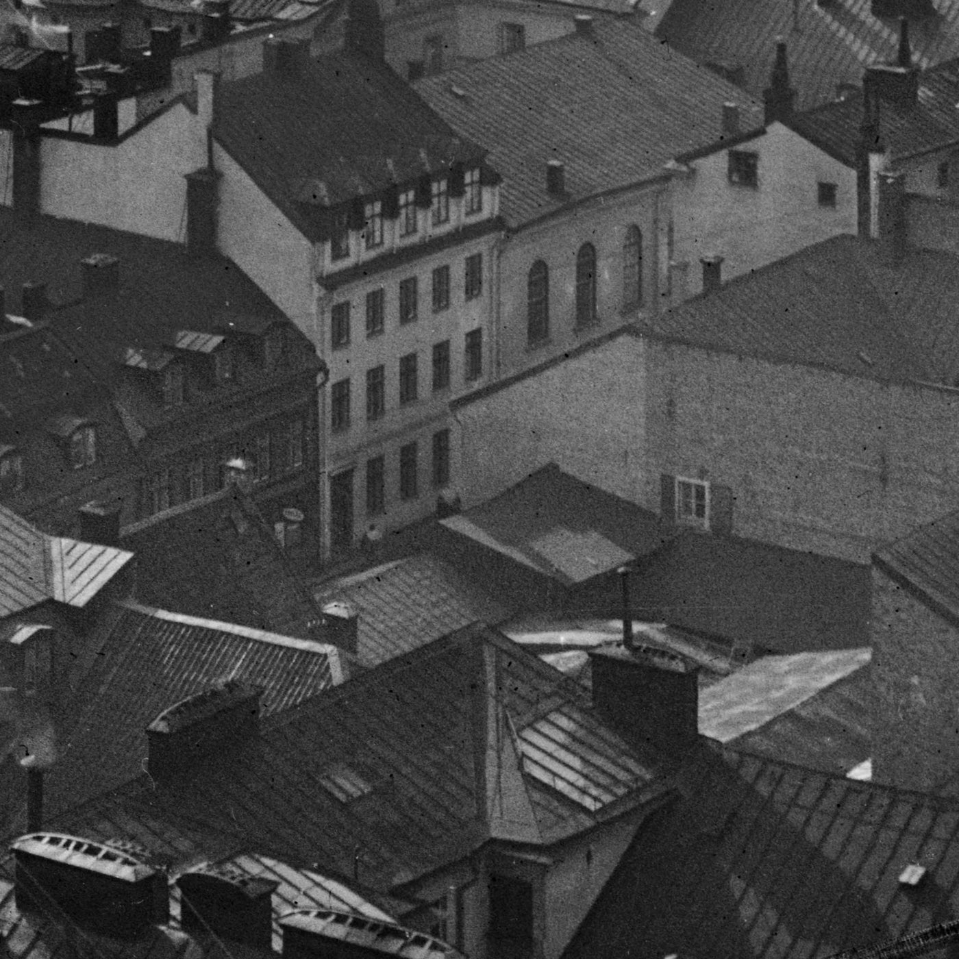 Fågelperspektiv på Norrmalm 1925