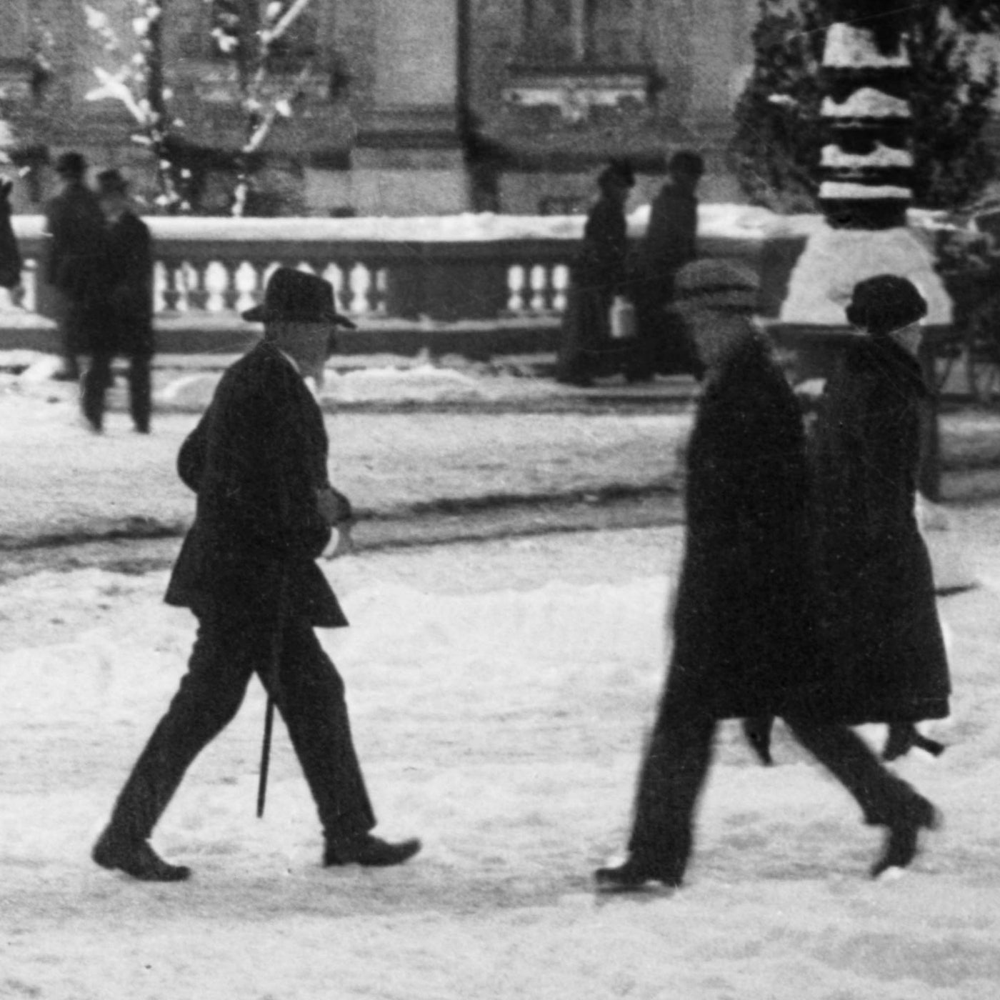 Riddarhustorget på vintern 1918