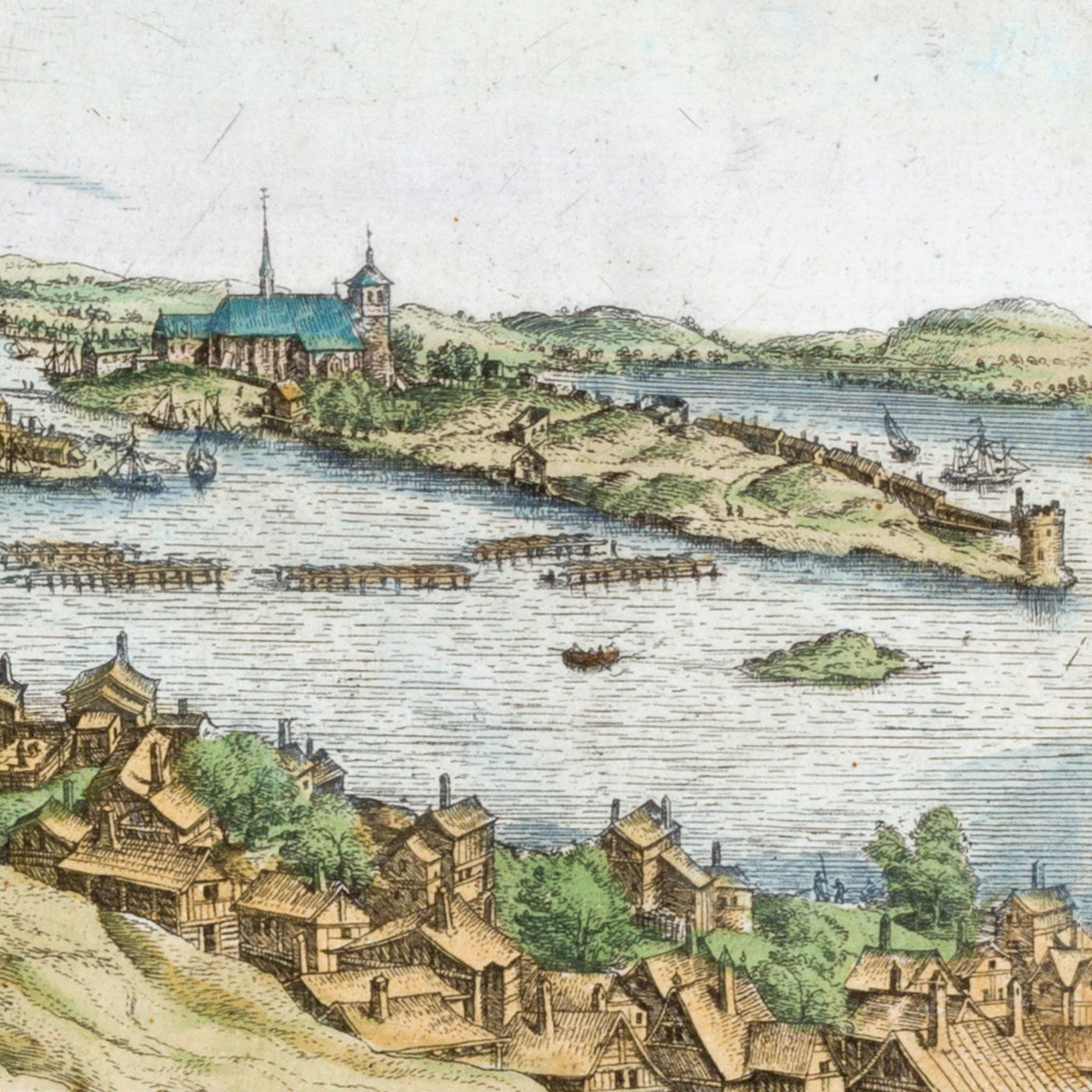 Stockholm från norr och söder 1580