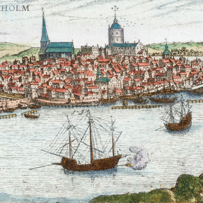 Stockholm från norr och söder 1580