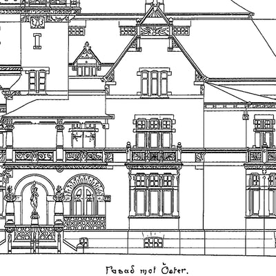 Villa Lusthusporten ritningar 1898