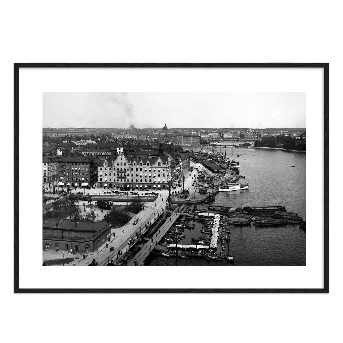 Skeppsbron och Fiskarehamnen 1910