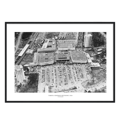 Farsta centrum från luften 1960