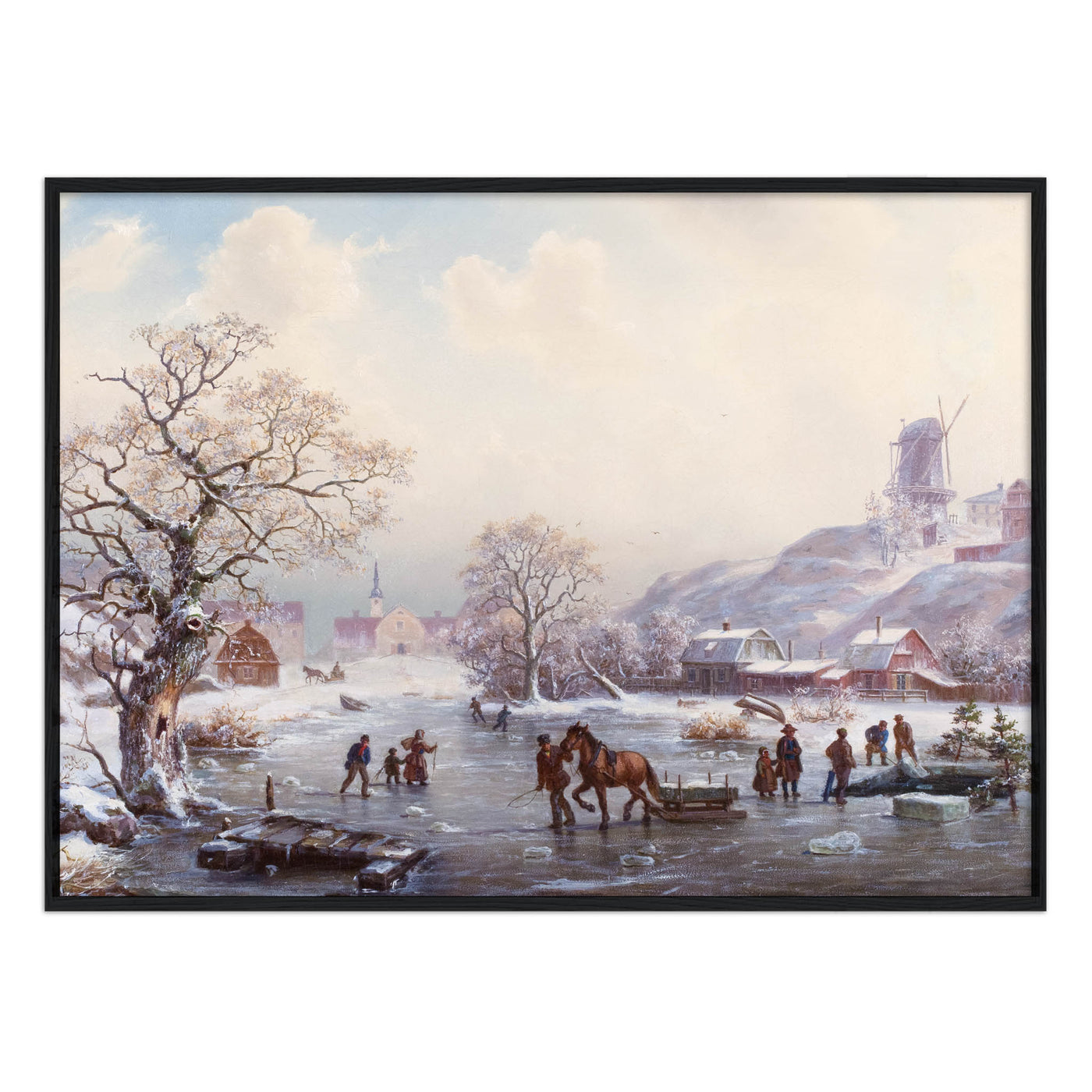 Issågning, Hammarby sjö 1864